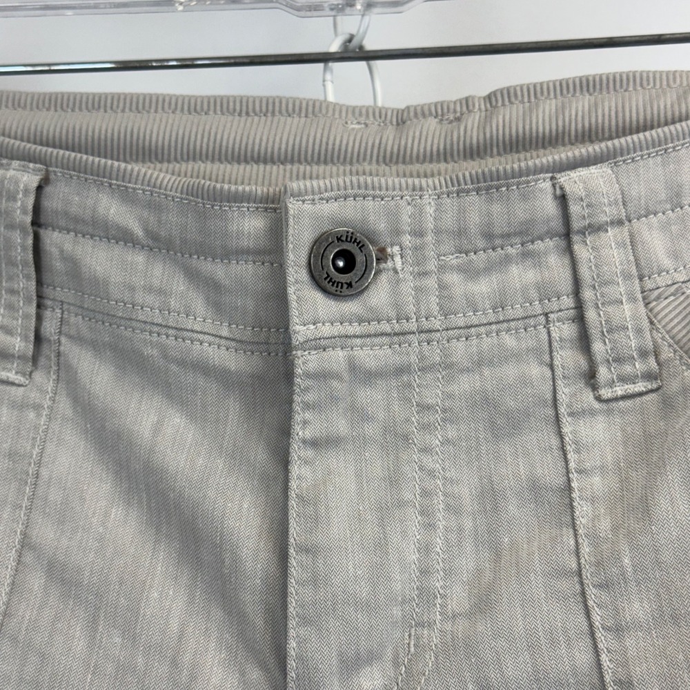 Kuhl Splash Roll-Up Pants Womens 8 Short Gray Herringbone Outdoor Hiking 6272 - Picture 10 of 15